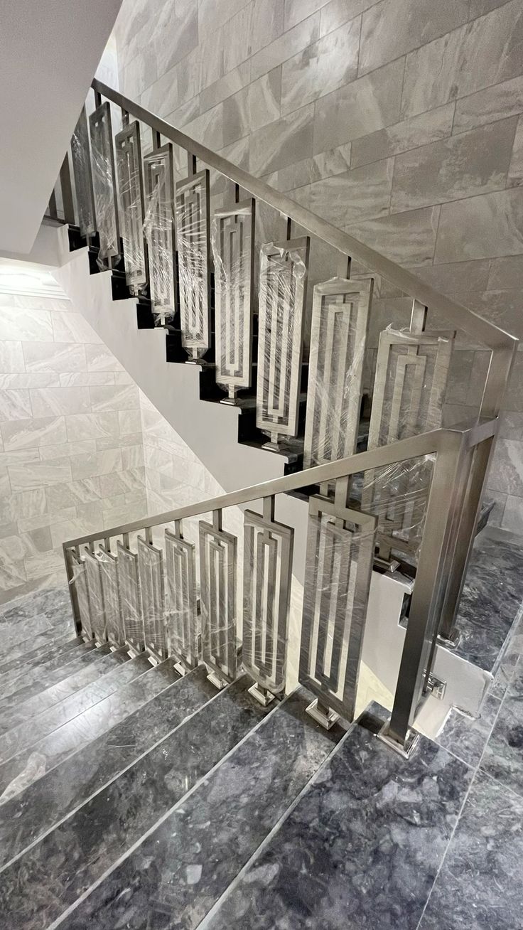 Steel stairs
